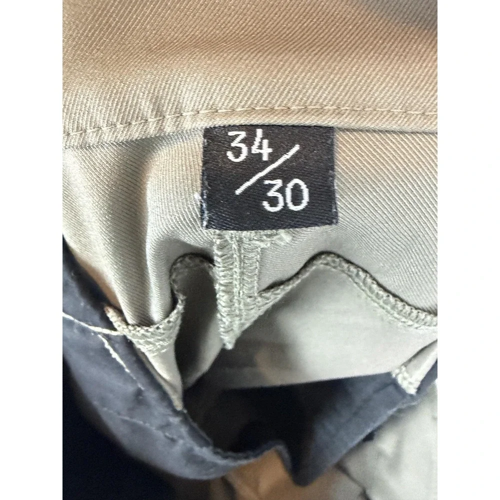 Public Rec Pants Mens 34x30 Beige Slim Fit Microfiber Chino Casual Travel Mens